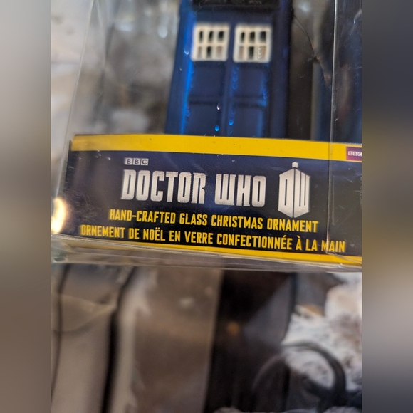 Doctor Who TARDIS Christmas Ornament Hand-Crafted Glass BBC Kurt S. Adler - Picture 4 of 5
